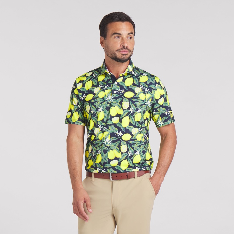 AP Lemon Branch Golf Polo Deep Navy S