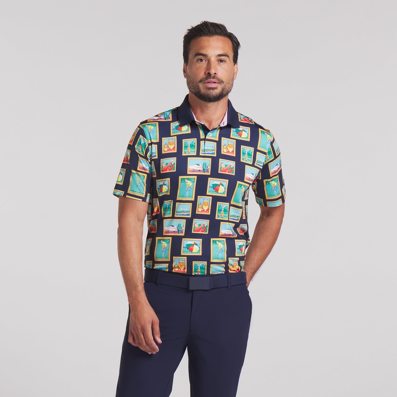 AP Photo Golf Polo Deep Navy S