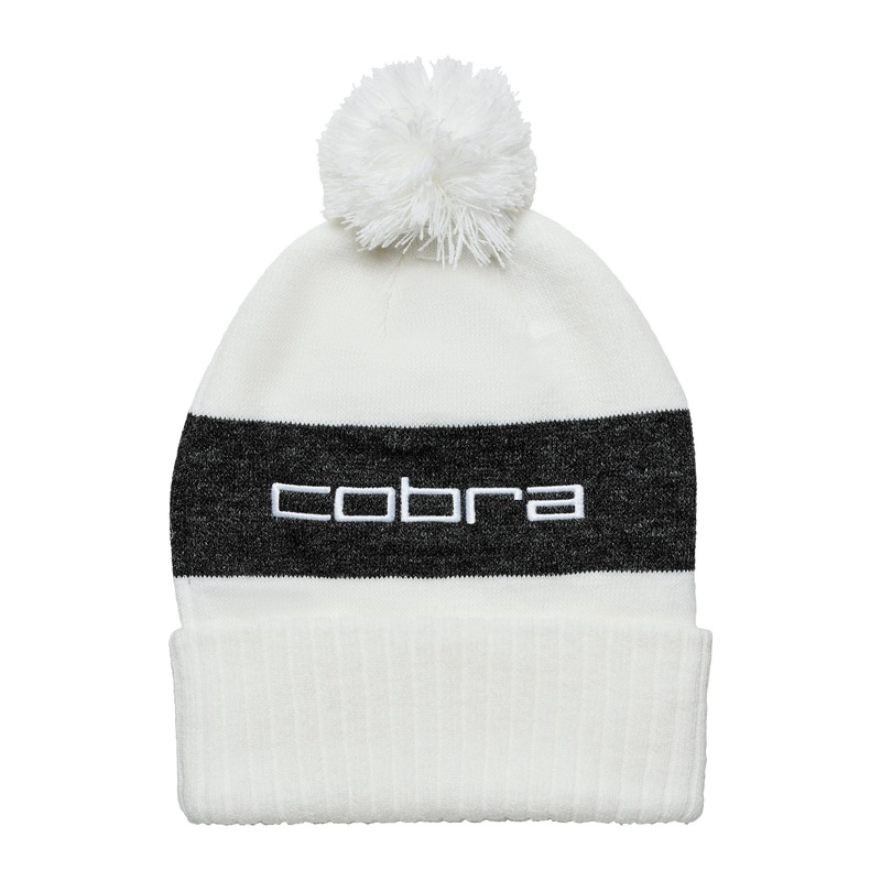 Pom Golf Beanie Puma Black  /  White Glow