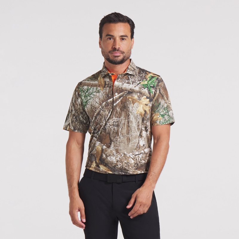 Realtree Camo Golf Polo Deep Forest S