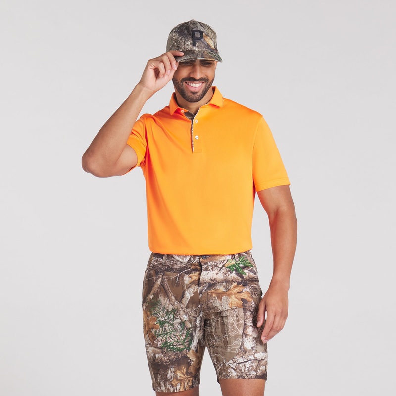 Realtree Tipped Golf Polo Puma Black S
