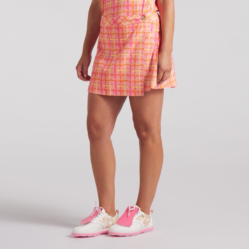 Women’s Dani Dazey Wrap Golf Skirt Pink Fruit XXS