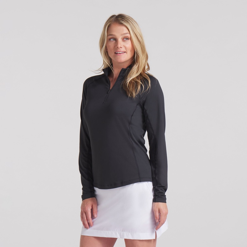 Women’s YouV Brrr Solid Golf 1/4 Zip Sea Glass XXL