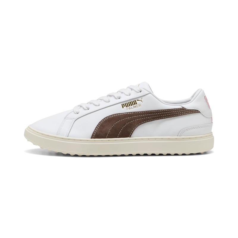 AP Classic G Spikeless Golf Shoes Puma White / Flat Bronze / Pale Pink 10.5