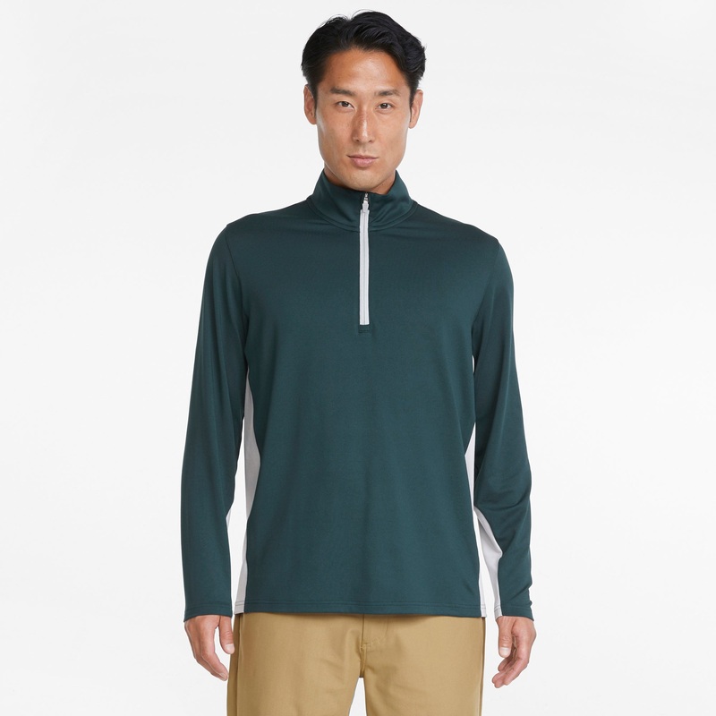 Gamer Golf 1/4 Zip | Ponderosa Pine L