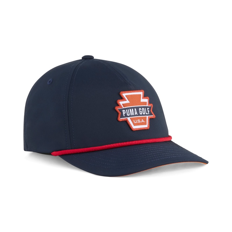 Interstate Golf Cap Deep Navy / Red Fire