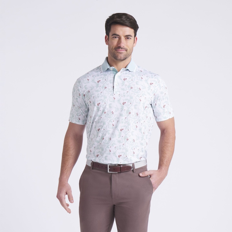 MATTR Humming Golf Polo White Glow 3XL