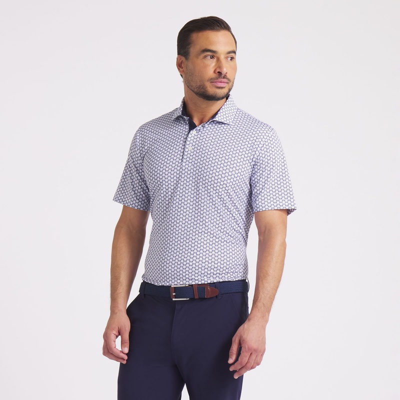 MATTR Lotus Golf Polo Green Terrain / Light Moss XXL