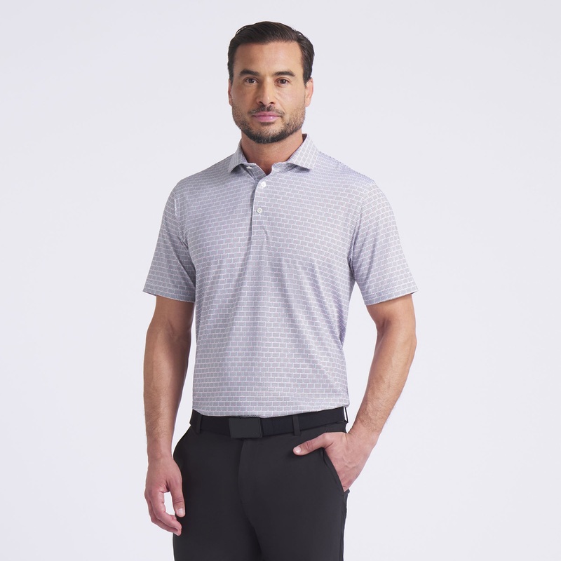 MATTR Warning Golf Polo White Glow XXL