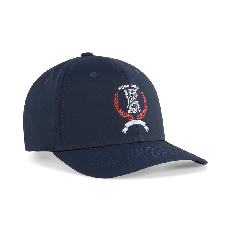 Queen City Golf Cap Deep Navy / Red Fire
