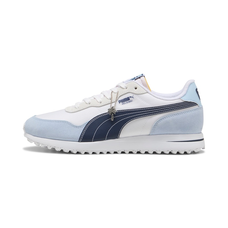 Unisex PTC HELSINKI G Spikeless Golf Shoes Puma White / Haute Tropic / Deep Navy 7.5