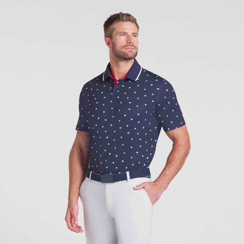 Volition Dancing Stars Golf Polo Deep Navy S