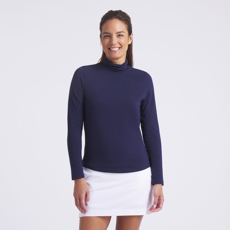 Women’s Charlotte Modalon Long Sleeve Golf Shirt Ice Coffee L