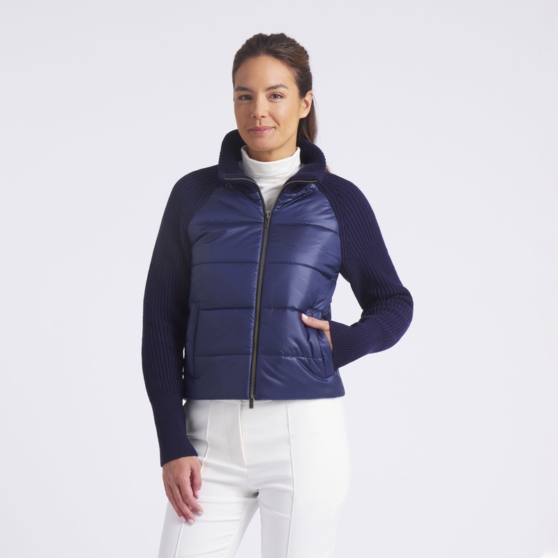 Women’s Hybrid Sweater Golf Jacket Ice Coffee L